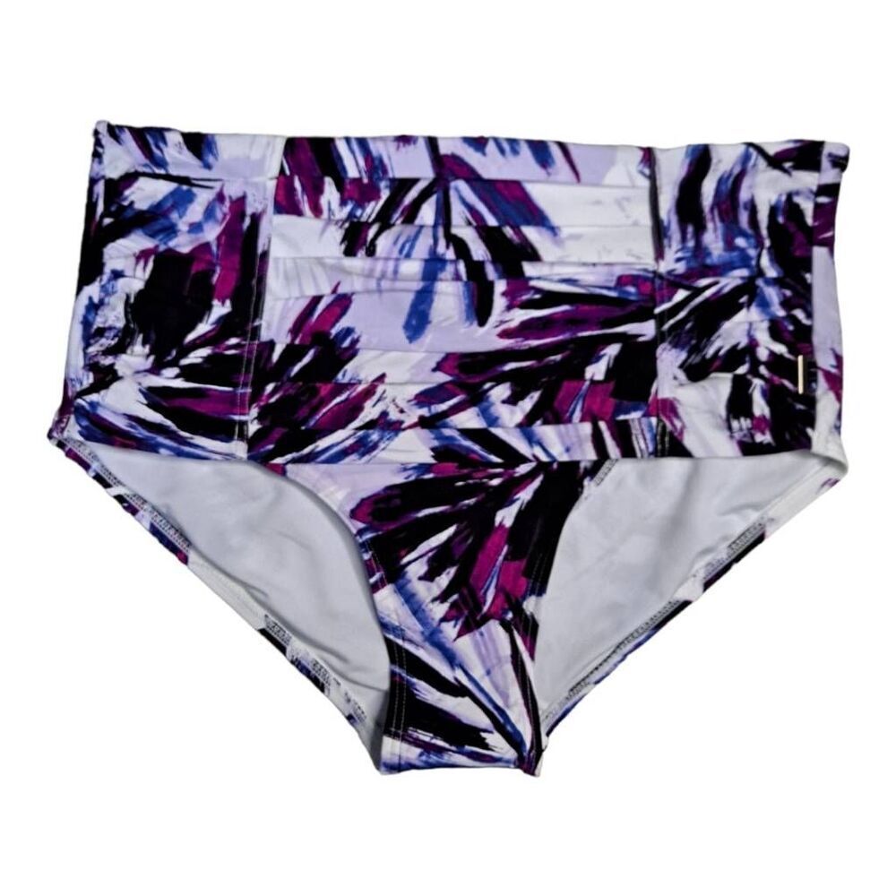 Calvin Klein Swimwear Bikini Bottom Multicolored Purple Medium